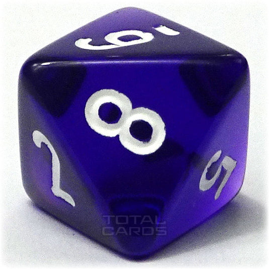 Chessex - Translucent 16mm D8 - Purple w/White