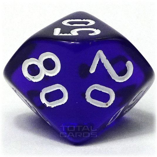 Chessex - Translucent 16mm D10/100 - Purple w/White