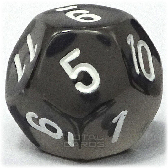 Chessex - Translucent 16mm D12 - Smoke w/White