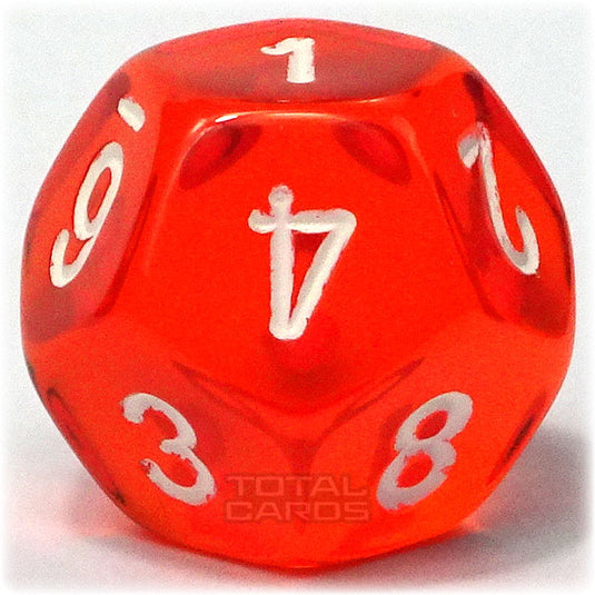 Chessex - Translucent 16mm D12 - Orange w/White