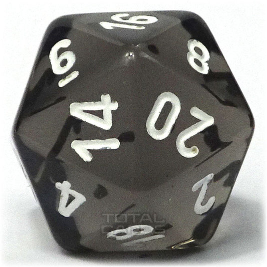 Chessex - Translucent 16mm D20 - Smoke w/White