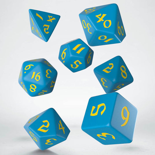 Classic Runic - Blue & Yellow Dice Set