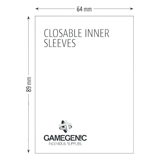 Gamegenic - Closable Inner Sleeves (100 Sleeves)