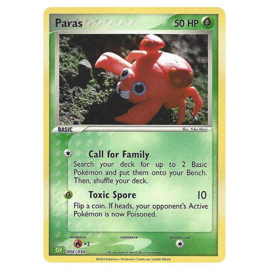 Pokemon - TCG Classic  - Paras -  CLV 004/034