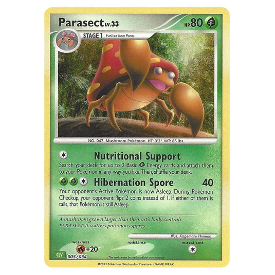 Pokemon - TCG Classic - Parasect - CLV 005/034