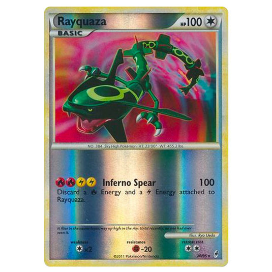 Pokemon - Call of Legends - (Reverse Holo) - Rayquaza 20/95