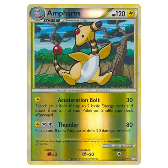 Pokemon - Call of Legends - (Reverse Holo) - Ampharos 23/95