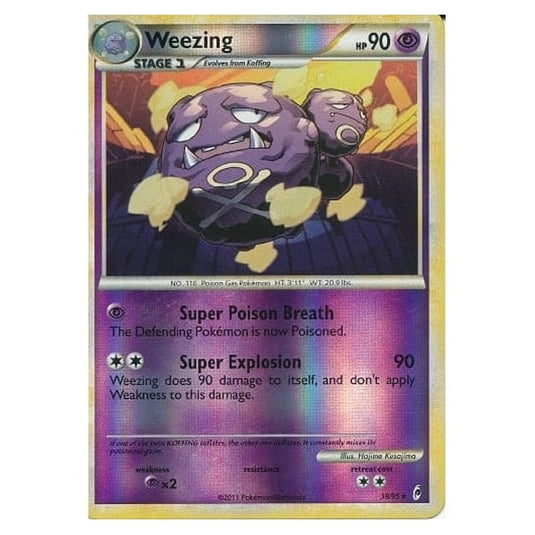 Pokemon - Call of Legends - (Reverse Holo) - Weezing 38/95