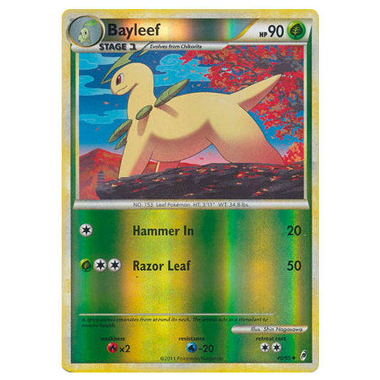 Pokemon - Call of Legends - (Reverse Holo) - Bayleef 40/95