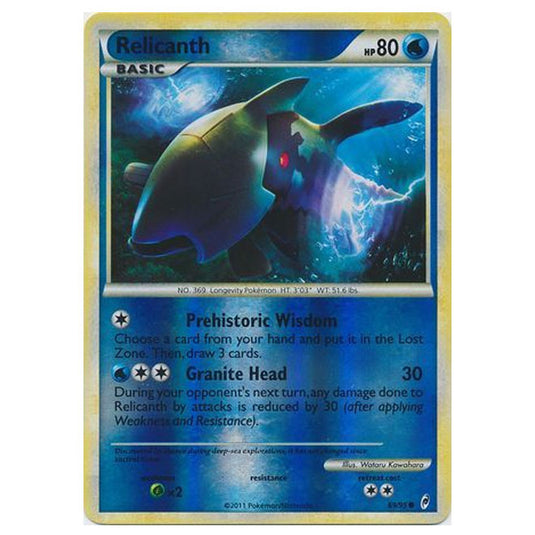 Pokemon - Call of Legends - (Reverse Holo) - Relicanth 69/95