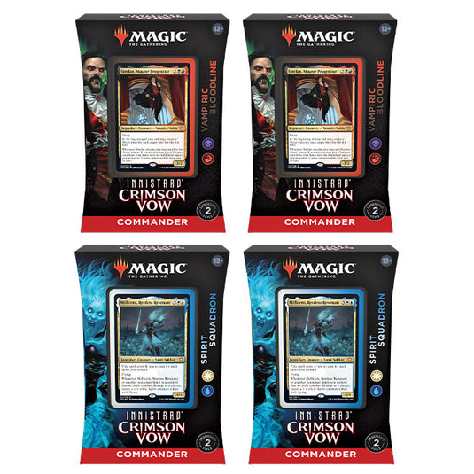 Magic the Gathering - Innistrad - Crimson Vow - Commander Deck - Display (4 Decks)