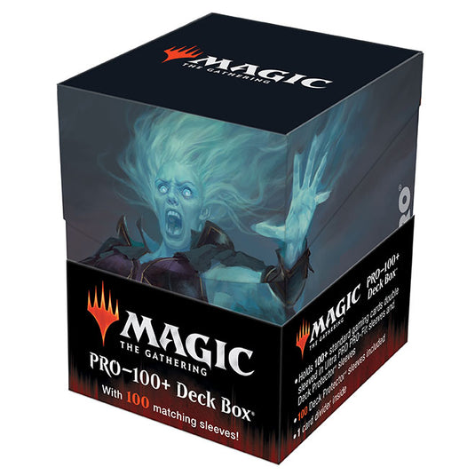 Ultra Pro - Magic the Gathering - Innistrad Crimson Vow - Combo PRO 100+ Deck Box and 100 Sleeves - Millicent, Restless Revenant