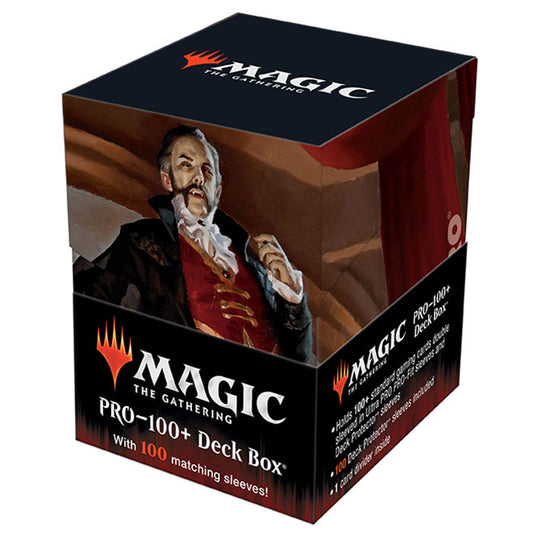 Ultra Pro - Magic the Gathering - Innistrad Crimson Vow - Combo PRO 100+ Deck Box and 100 Sleeves - Strefan, Maurer Progenitor