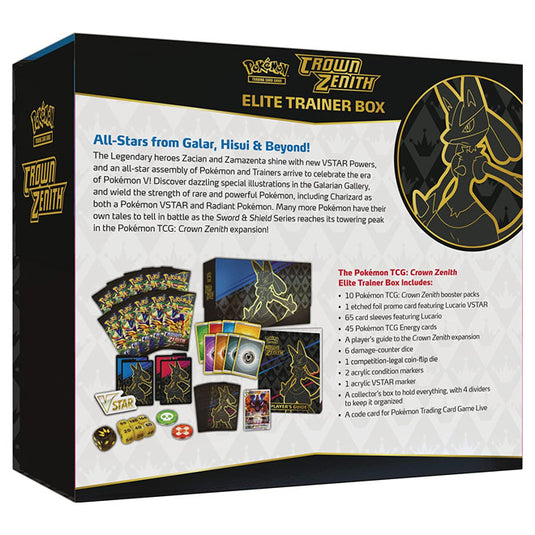 Pokemon - Sword & Shield - Crown Zenith - Elite Trainer Box