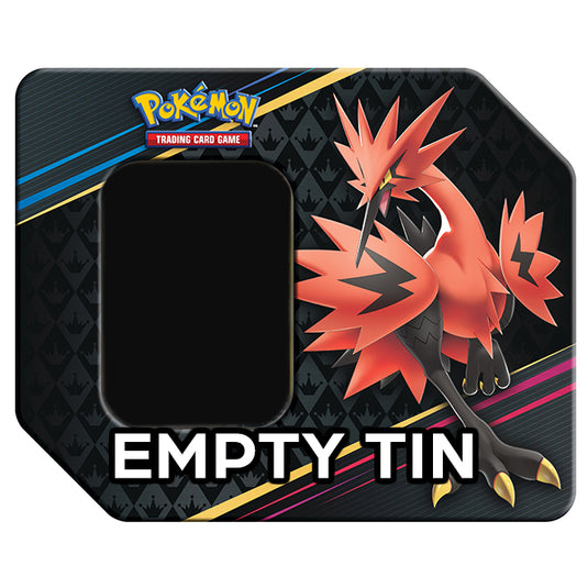 Pokemon - Crown Zenith - Galarian Zapdos - Empty Tin