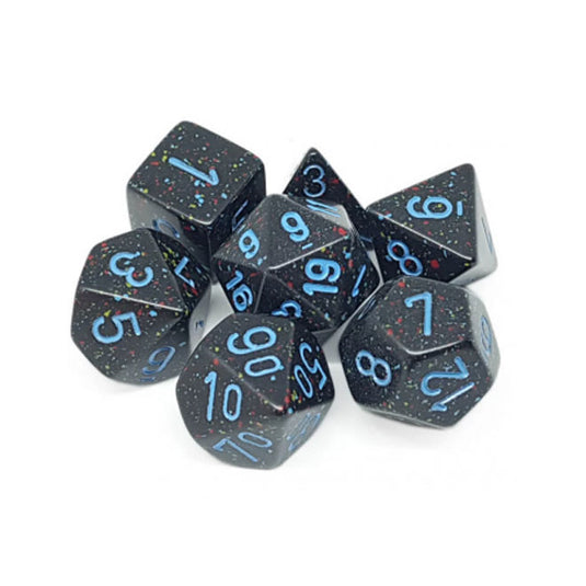 Chessex - Speckled - 16mm Polyhedral 7-Dice Set - Blue Stars