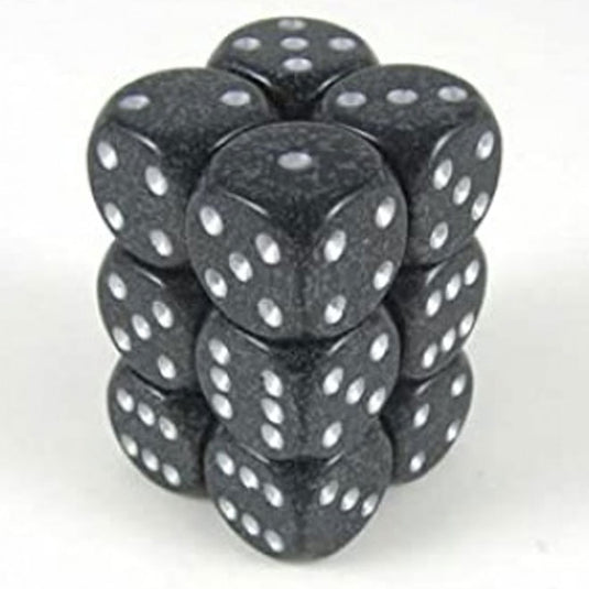 Chessex - Speckled - 16mm D6 W/Pips 12-Dice Blocks - Ninja