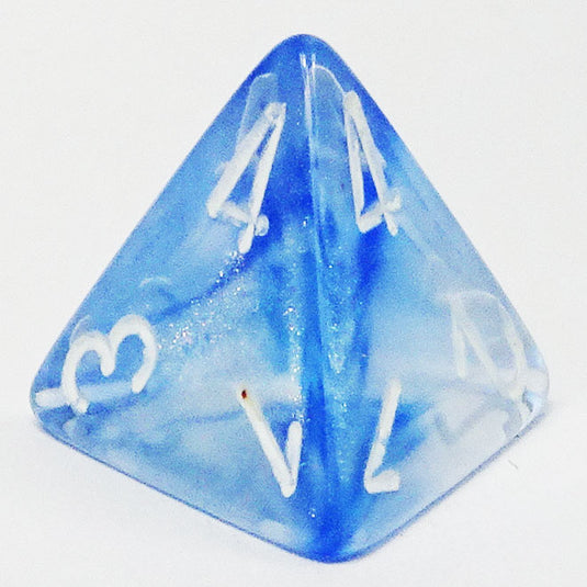 Chessex - Signature 16mm D4 -  Borealis - Sky Blue with White