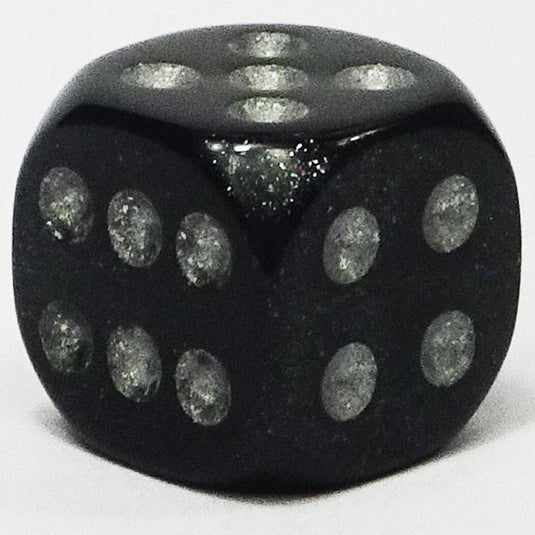 Chessex - Signature 12mm D6 -  Borealis - Smoke with Silver