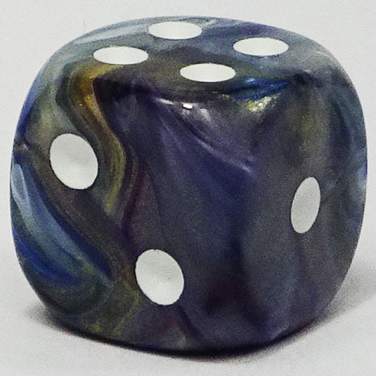 Chessex - Signature 12mm D6 -  Festive - Carousel with White