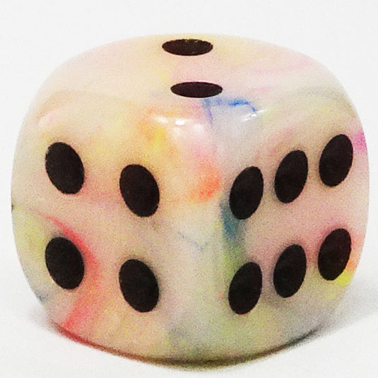 Chessex - Signature 12mm D6 -  Festive - Circus with Black