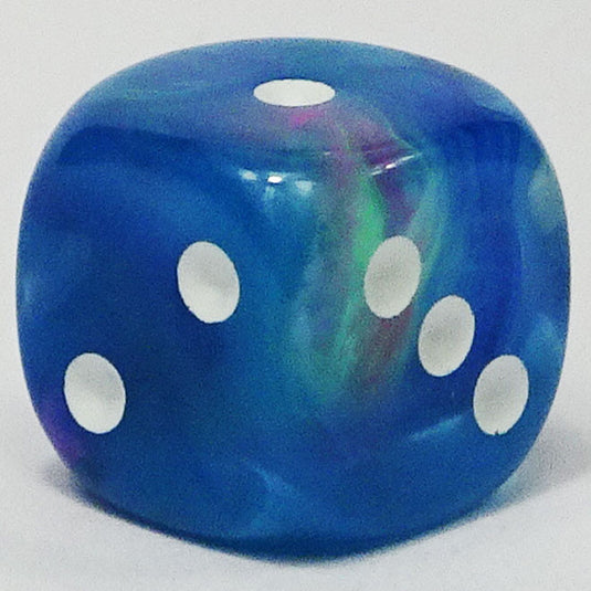 Chessex - Signature 12mm D6 -  Festive - Waterlily with White