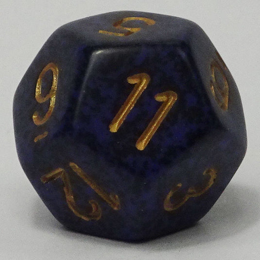 Chessex - Speckled 16mm D12 - Golden Cobalt