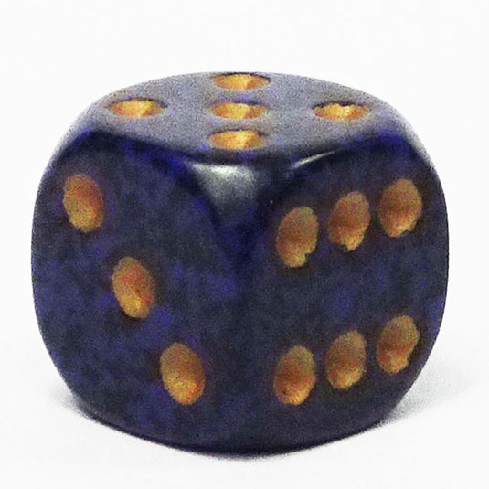 Chessex - Speckled 12mm D6 - Golden Cobalt