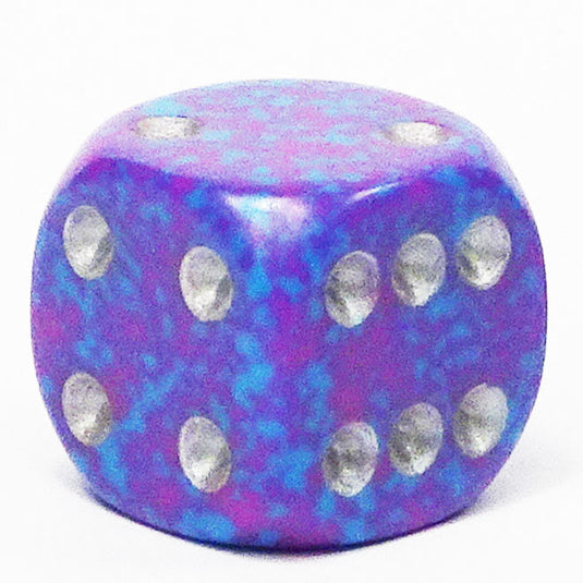 Chessex - Speckled 12mm D6 - Silver Tetra