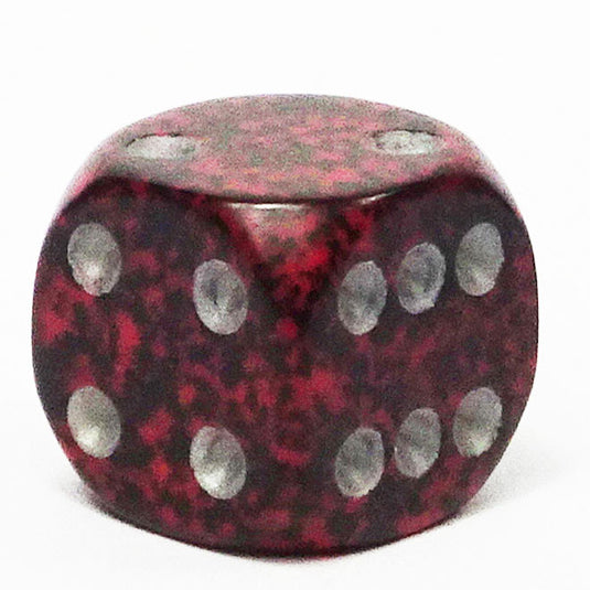 Chessex - Speckled 12mm D6 - Silver Volcano