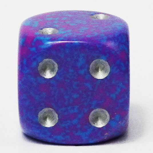 Chessex - Speckled 16mm D6 W/Pips - Silver Tetra