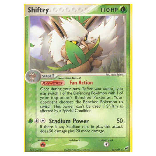 Pokemon - EX Deoxys - Shiftry - 025/107