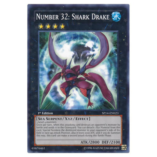 Yu-Gi-Oh! - Star Pack 2014 - Number 32: Shark Drake (Starfoil Rare) SP14-EN023