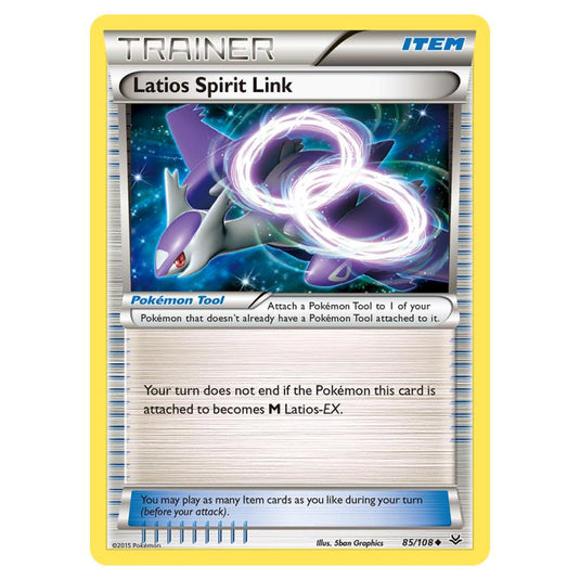 Pokemon - XY - Roaring Skies - Latios Spirit Link - 85/108 (Reverse Holo)