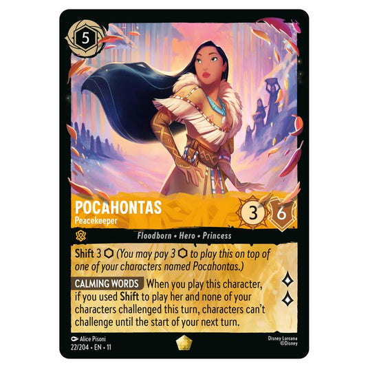 Lorcana - Winterspell - Pocahontas - Peacekeeper (Legendary) - 022/204