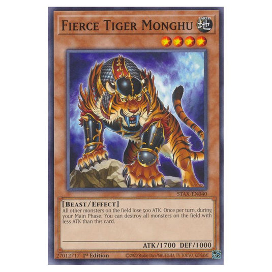 Yu-Gi-Oh! - 2-Player Starter Set - Fierce Tiger Monghu (Common) STAX-EN040