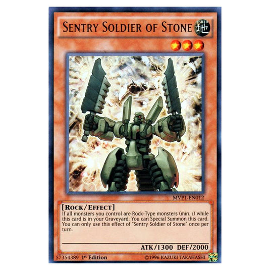 Yu-Gi-Oh! - Yu-Gi-Oh! The Dark Side of Dimensions Movie Pack - Sentry Soldier of Stone (Ultra Rare) MVP1-EN012