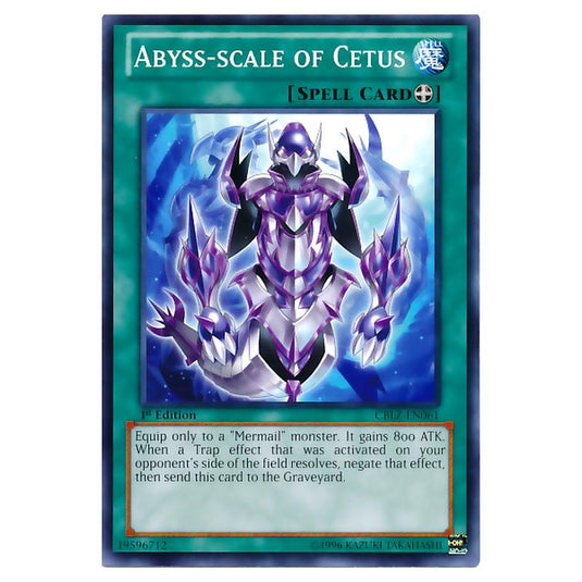 Yu-Gi-Oh! - Cosmo Blazer - Abyss-scale of Cetus (Common) CBLZ-EN061