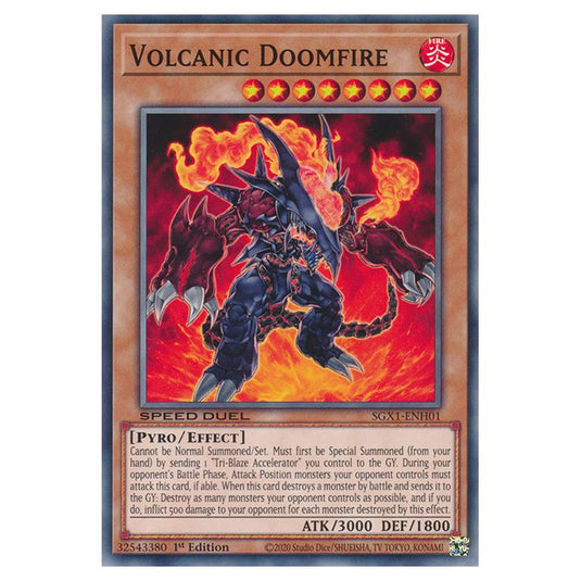 Yu-Gi-Oh! - Speed Duel GX - Duel Academy Box - Volcanic Doomfire (Common) SGX1-ENH01