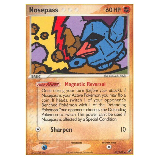 Pokemon - EX Deoxys - Nosepass - 042/107