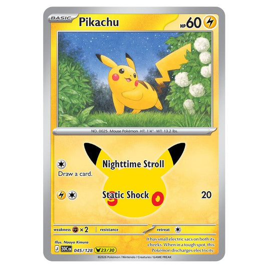 Pokemon - 30th Celebration - Pikachu - 045/128