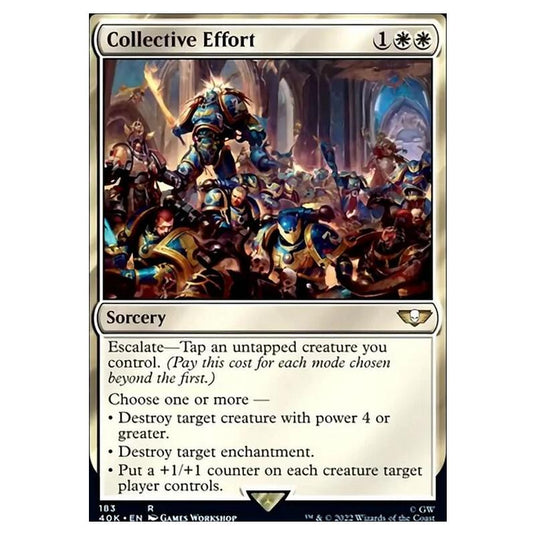 Magic The Gathering - Universes Beyond - Warhammer 40k - Collective Effort - 183/168