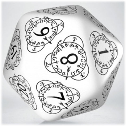 D20 Level Counter White & Black Die