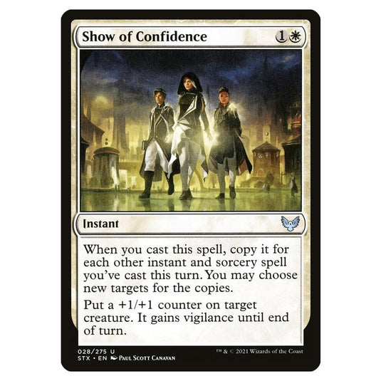 Magic The Gathering - Strixhaven: School Of Mages - Show Of Confidence - 28/275 (Foil)