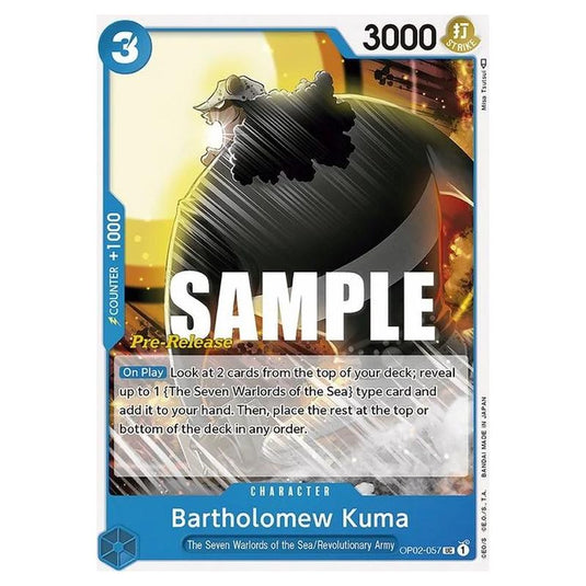 One Piece - OP-02: Paramount War Promos - Bartholomew Kuma - OP02-057