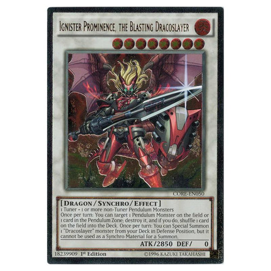 Yu-Gi-Oh! - Clash of Rebellions - Ignister Prominence, the Blasting Dracoslayer (Ultimate Rare) CORE-EN050