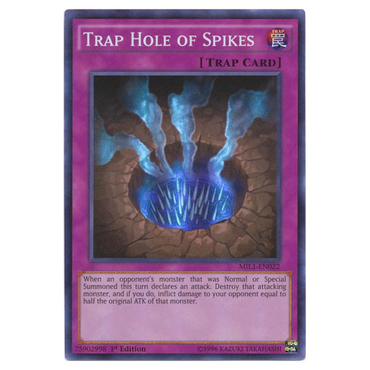 Yu-Gi-Oh! - Millennium Pack - Trap Hole of Spikes (Super Rare) MIL1-EN022