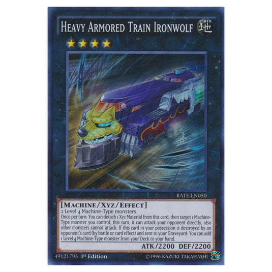 Yu-Gi-Oh! - Raging Tempest - Heavy Armored Train Ironwolf (Super Rare) RATE-EN050