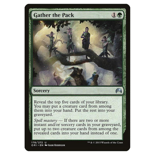 Magic The Gathering - Magic Origins - Gather The Pack - 178/272 (Foil)