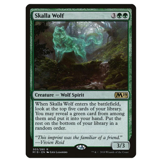 Magic the Gathering - Core Set 2019 - Skalla Wolf - 303/280